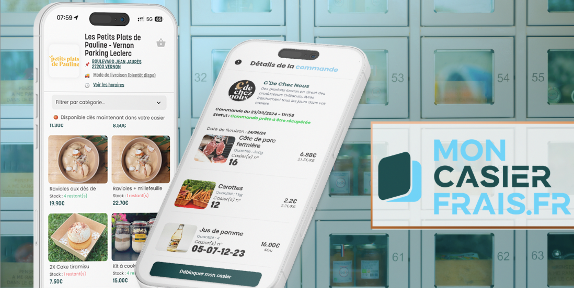 Apps von MonCasierFrais.fr auf Smartphones