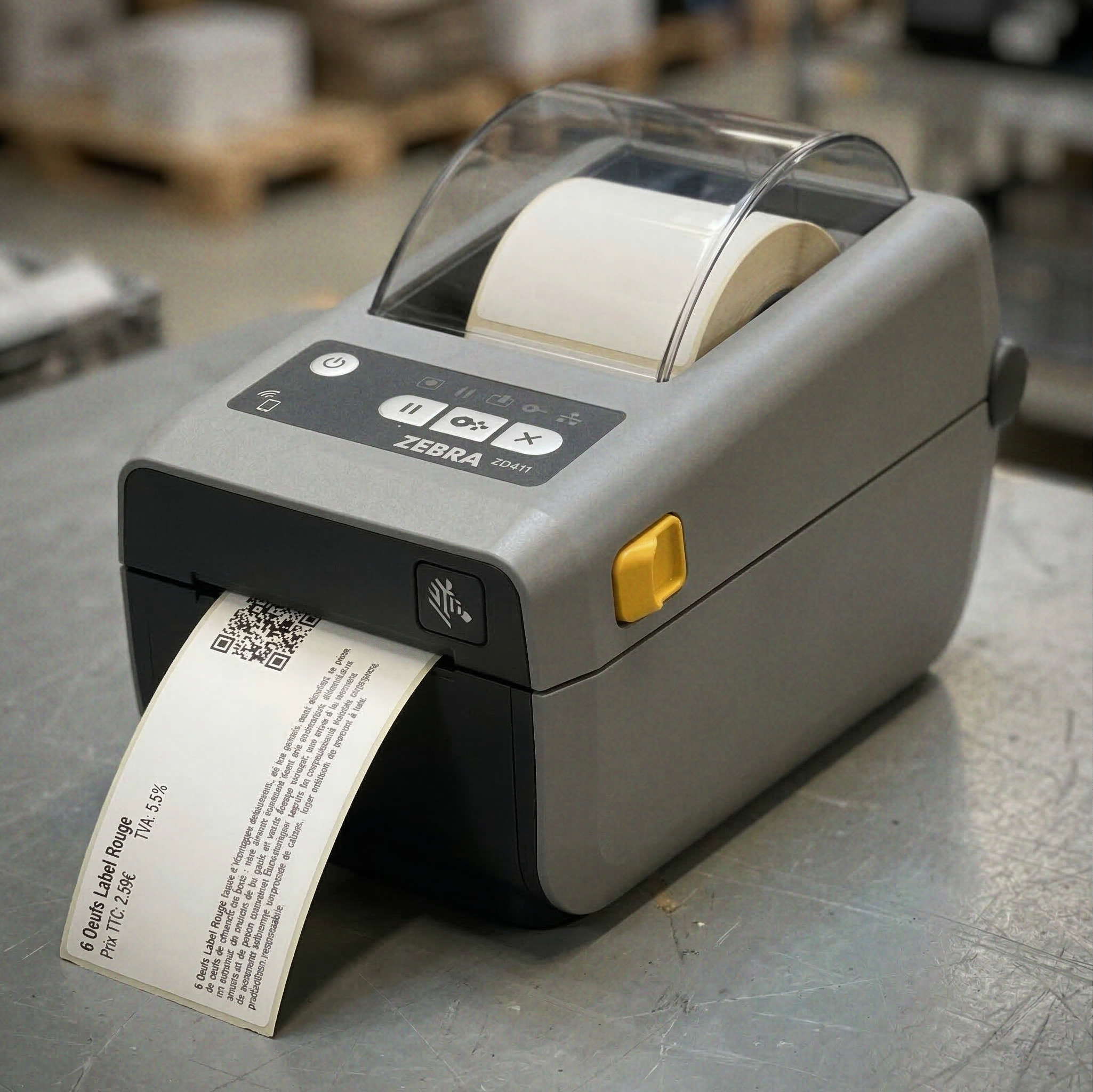 Mit dem Verkäuferkatalog verbundener QR-Code-Drucker